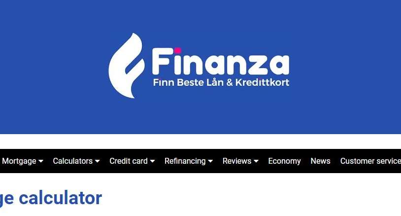 Finanza mortgage calculator